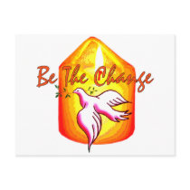 Be The Change Postcard