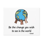 Be the Change postcards