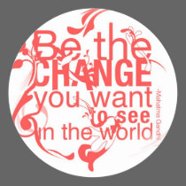 Be the Change stickers