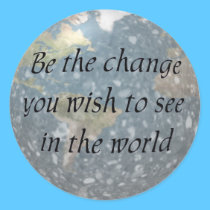 Be the change... stickers
