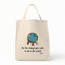 Be the change totebag