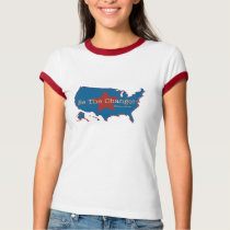 Be The Change USA Ladie's Ringer T t-shirts by templegreen Be The Change USA Ladie's Ringer T t-shirts