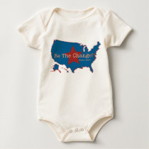 Be The Change USA Organic Onesie/Creeper t-shirts