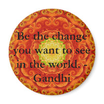 Be the change you want to see in the world. Gandi magnets by spiritcircle Be the change you want to see in the world. Gandi magnets