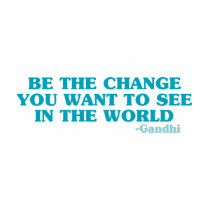 Be the Change You Want to See in the World t-shirts