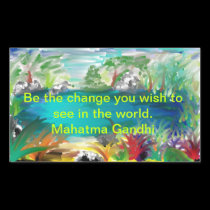 Be the change you wish to see in the world stickers
