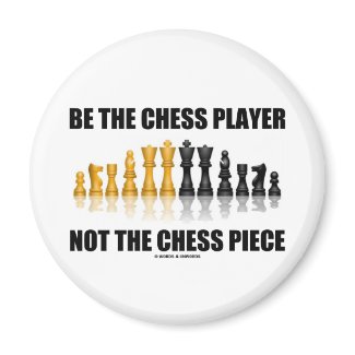 Be The Chess Player Not The Chess Piece magnet