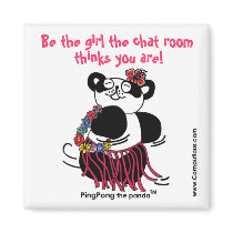 'BE THE GIRL THE CHAT ROOM THINKS YOU ARE' Magnet