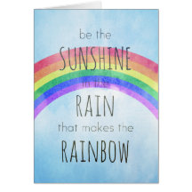 Be the Sunshine in the Rain Card