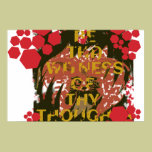 Be the witness of thy thoughts Poster posters