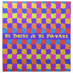 Be There or Be Square 1970s Party Printed Napkins