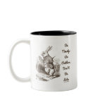 Be Timely- Or Rather, Don't Be Late White Rabbit Coffee Mug