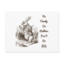 Be Timely- Or Rather, Don't Be Late White Rabbit Postcards