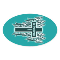 Be Transformed – Romans 12:2 Oval Stickers