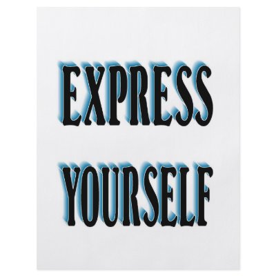 Be Unique and Express Yourself Flyer by upnorthpw
