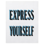 Be Unique and Express Yourself flyers