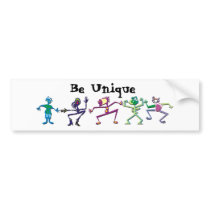 Be Unique Bumper Sticker bumper stickers by ThreadHeadLTD Be Unique Bumper Sticker bumper stickers