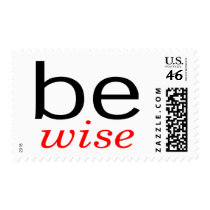 Be Wise postage by TeeZazzle Be Wise postage