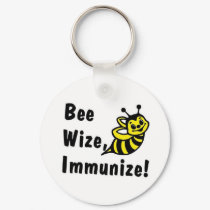 Be Wize Immunize! keychains by CaringHearts Be Wize Immunize! keychains