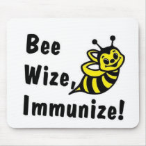 Be Wize Immunize! mousepads by CaringHearts Be Wize Immunize! mousepads