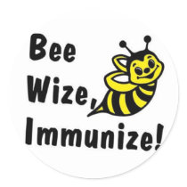 Be Wize Immunize! stickers by CaringHearts Be Wize Immunize! stickers