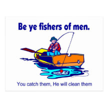 Be ye fishers of men post cards