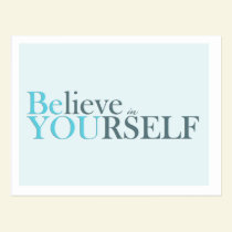 Be You - motivational postcard postcards