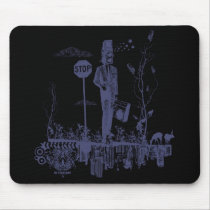 "Be Your Art" Dark Blue Mouse Pad mousepads