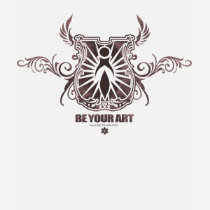 "Be Your Art" Ladies Frayed Shirt