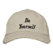 Be Yourself_Embroidered Hat_by elenne embroidered hats by ELENNE Be Yourself_Embroidered Hat_by elenne embroidered hats