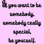 Be Yourself Embroidered Tshirt embroidered shirts