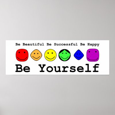 be yourself poster