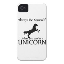 Be Yourself Unicorn iPhone 4 Case-Mate Case
