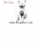 Be Zen like Buddha Cat t-shirts