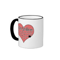 Bea Griffon Paw Prints Dog Humor Coffee Mugs
