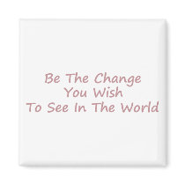 Bea the Change pink Fridge Magnets