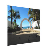 BEAACC Beach Access Gallery Wrapped Canvas