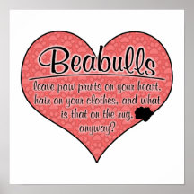 Beabull Paw Prints Dog Humor