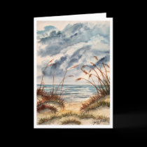 beach3 large beach seascape greeting card