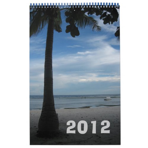Beach wall calendar 2012