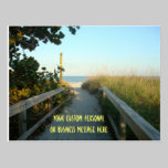 Beach Access Custom Postcard postcards