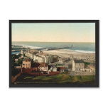 Beach and casino, Boulogne, France vintage Photoch Post Card