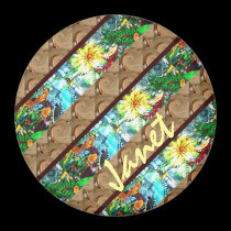 Beach and Flowers magnets