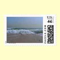 Beach and ocean souvenirs postage