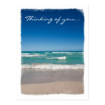 Beach and waves - Postcard