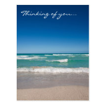 Beach and waves - Postcard