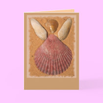 Beach Angel Blank Card