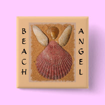 Beach Angel Button buttons