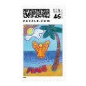 Beach Angel Postage Stamp by donnabellasangels Beach Angel Postage Stamp