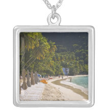 Beach at Cane Garden Bay, Island of Tortola Necklace